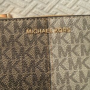 Michael Kors Gold Textured Wallet